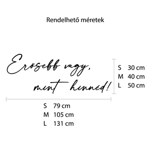 Fából készült felirat- Erősebb vagy, mint hinnéd! - otthon & életmód - dekoráció - fali és függő dekoráció - felirat - Meska.hu