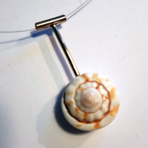 B268. Sodrony nyaklánc csiga medállal - ékszer - nyaklánc - medálos nyaklánc - Meska.hu