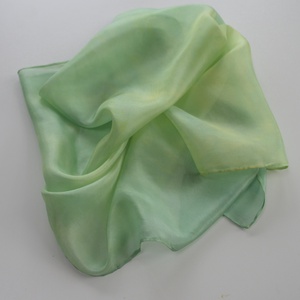 Zöld selyemkendő - ruha & divat - sál, sapka, kendő - sál - Meska.hu