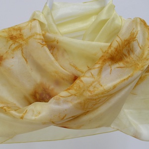 Menyecskeszem ecoprint selyemsál  - Meska.hu