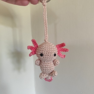 Axolotl kulcstartó , Táska & Tok, Kulcstartó & Táskadísz, Kulcstartó, Horgolás, MESKA