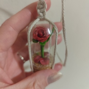 Visszapillantó tükör dísz, , Csomózás, Gyurma, MESKA