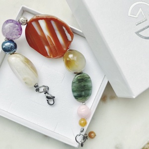 Krisztina Lango egyedi ásványkő karkötő - ékszer - karkötő - ásványkarkötő - Meska.hu