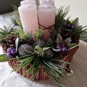 fahéjjal - karácsony - adventi díszek - adventi asztaldísz - Meska.hu
