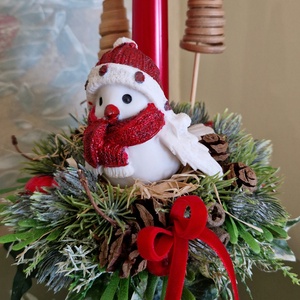 Fázós madárka - karácsony - adventi díszek - adventi asztaldísz - Meska.hu