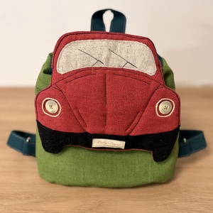 Piros autós gyermek hátizsák - Meska.hu
