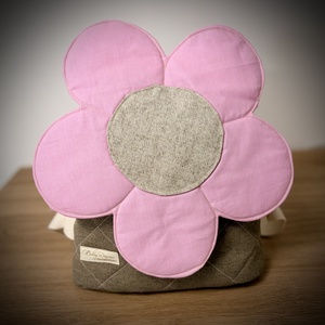 Rózsaszín virágos gyermek hátizsák, Játék & Sport, Ovis felszerelés, Ovis hátizsák, Varrás, MESKA