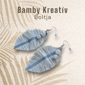 Farmer fülbevaló ásványgyönggyel - ékszer - fülbevaló - lógó fülbevaló - Meska.hu