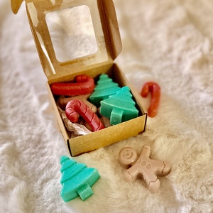 Karácsonyi formájú illatviasz szójaviszból forró almás pite illattal - otthon & életmód - gyertya, illat, aroma - illatviasz - Meska.hu