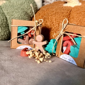 Karácsonyi formájú illatviasz szójaviszból forró almás pite illattal - otthon & életmód - gyertya, illat, aroma - illatviasz - Meska.hu