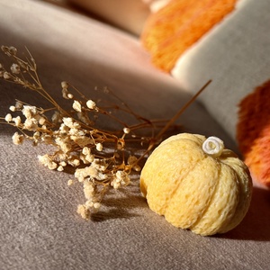 Tök alakú gyertya szójaviaszból, Otthon & Életmód, Gyertya, illat, aroma, Gyertya, Gyertya-, mécseskészítés, MESKA