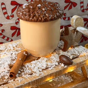 Szójaviasz illat gyertya édes gesztenye illattal, Otthon & Életmód, Gyertya, illat, aroma, Gyertya, Gyertya-, mécseskészítés, MESKA