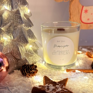 Marcipán illatgyertya szójaviaszból, Otthon & Életmód, Gyertya, illat, aroma, Gyertya, Gyertya-, mécseskészítés, MESKA