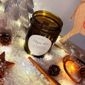 Fahéjas alma illatgyertya szójaviaszból - otthon & életmód - gyertya, illat, aroma - gyertya - Meska.hu