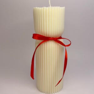 Tömb gyertya szójaviaszból, Otthon & Életmód, Gyertya, illat, aroma, Gyertya, Gyertya-, mécseskészítés, MESKA