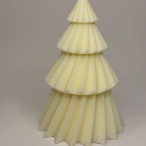 Fenyőfa alakú gyertya szójaviaszból, Otthon & Életmód, Gyertya, illat, aroma, Gyertya, Gyertya-, mécseskészítés, MESKA