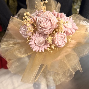 Gyertya virág box - Meska.hu