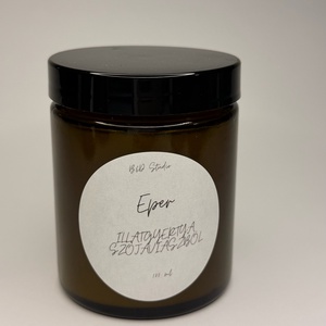 Eper illatgyertya szójaviaszból - INGYENES FOXPOST ÉS SAMEDAY SZÁLLÍTÁS, Otthon & Életmód, Gyertya, illat, aroma, Gyertya, Gyertya-, mécseskészítés, MESKA