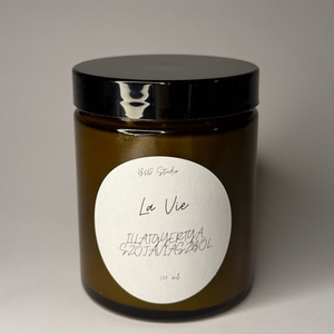 La Vie illatgyertya szójaviaszból - INGYENES FOXPOST ÉS SAMEDAY SZÁLLÍTÁS, Otthon & Életmód, Gyertya, illat, aroma, Gyertya, Gyertya-, mécseskészítés, MESKA