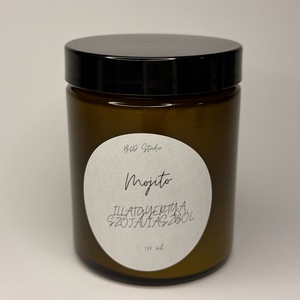 Mojito illatgyertya szójaviaszból - INGYENES FOXPOST ÉS SAMEDAY SZÁLLÍTÁS - Meska.hu