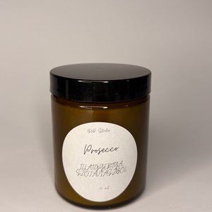 Prosecco illatgyertya szójaviaszból - INGYENES FOXPOST ÉS SAMEDAY SZÁLLÍTÁS, Otthon & Életmód, Gyertya, illat, aroma, Gyertya, Gyertya-, mécseskészítés, MESKA