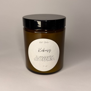 Kókusz illatgyertya szójaviaszból - INGYENES FOXPOST ÉS SAMEDAY SZÁLLÍTÁS, Otthon & Életmód, Gyertya, illat, aroma, Gyertya, Gyertya-, mécseskészítés, MESKA