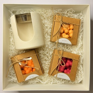 Ajándékdoboz illatviasz párologtatóval és 3 illatviasszal - INGYENES FOXPOST ÉS SAMEDAY SZÁLLÍTÁS - Meska.hu