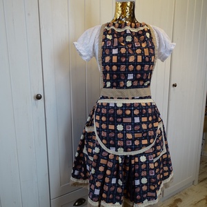 Bonbon mintás kötény szett, Otthon & Életmód, Konyhafelszerelés, tálalás, Konyhai textil, Kötény, Varrás, MESKA