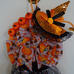 Halloweeni ajtódísz - otthon & életmód - dekoráció - ajtó- és ablak dekoráció - ajtódísz & kopogtató - Meska.hu
