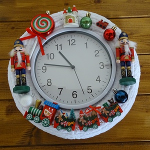 Adventi  Meseóra, Karácsony, Karácsonyi lakásdekoráció, Karácsonyi lakásdíszek, Festett tárgyak, Kötés, MESKA