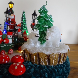 Adventi asztaldísz - karácsony - karácsonyi lakásdekoráció - ünnepi asztaldekoráció - Meska.hu