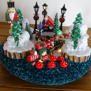 Adventi asztaldísz - karácsony - karácsonyi lakásdekoráció - ünnepi asztaldekoráció - Meska.hu