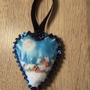 Filc karácsonyfadísz - karácsony - karácsonyi lakásdekoráció - karácsonyfadíszek - Meska.hu