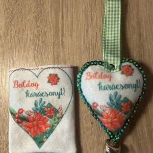 Filc karácsonyfadísz - Meska.hu