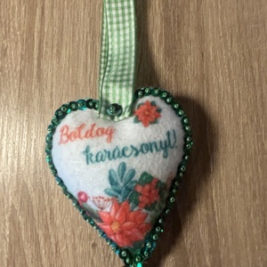 Filc karácsonyfadísz - karácsony - karácsonyi lakásdekoráció - karácsonyfadíszek - Meska.hu