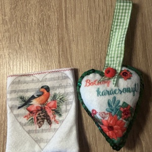Karácsonyfadísz filcből - Meska.hu