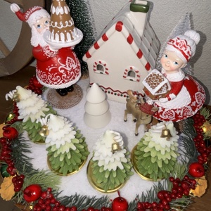 Adventi asztaldísz - karácsony - adventi díszek - adventi koszorú - Meska.hu