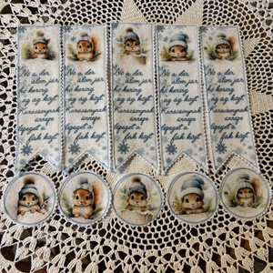 Filc cuki mókusos könyvjelző, Könyv & Zene, Könyvjelző, Fotó, grafika, rajz, illusztráció, MESKA