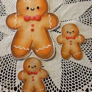 Mézeskalácsos könyvjelző, Könyv & Zene, Könyvjelző, Foltberakás, Patchwork, foltvarrás, MESKA