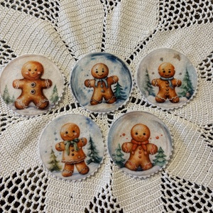 Mézeskalács mintás könyvjelző - könyv & zene - könyvjelző - Meska.hu