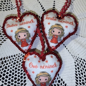 Óvó néninek, Dadus néninek, Tanító néninek, Karácsony, Karácsonyi lakásdekoráció, Karácsonyi ablakdíszek, ablakmatricák, Gyöngyfűzés, gyöngyhímzés, Hímzés, MESKA