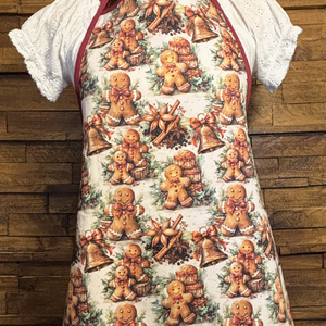 Lányka karácsonyi kötény - Meska.hu