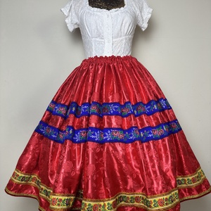 Néptáncos, matyó, népviseleti, folklór, menyecske , pörgős szoknya - ruha & divat - női ruha - szoknya - Meska.hu