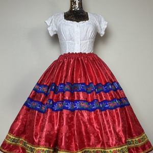 Néptáncos, matyó, népviseleti, folklór, menyecske , pörgős szoknya - ruha & divat - női ruha - szoknya - Meska.hu