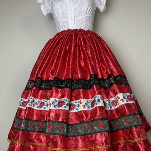 Néptáncos, matyó, népviseleti, folklór, menyecske szoknya, Ruha & Divat, Női ruha, Szoknya, Varrás, MESKA