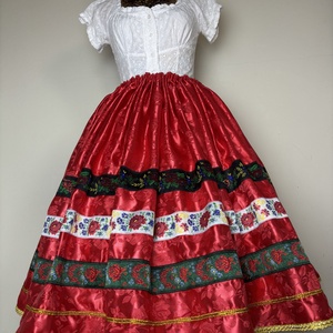 Néptáncos, matyó, népviseleti, folklór, menyecske szoknya - ruha & divat - női ruha - szoknya - Meska.hu