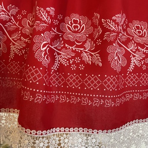 Kékfestő, bordűrös, néptáncos, magyaros, népviseleti, folklór szoknya - ruha & divat - női ruha - szoknya - Meska.hu