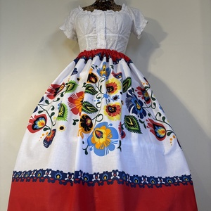 Matyó mintás néptáncos , folklór , népviseleti szoknya - Meska.hu