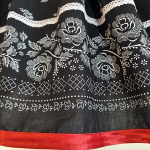 Kékfestő mintás néptáncos, folklór szoknya - ruha & divat - női ruha - szoknya - Meska.hu