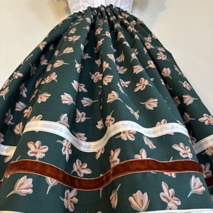 Rózsalonc mintás néptáncos , folklór szoknya - ruha & divat - női ruha - szoknya - Meska.hu